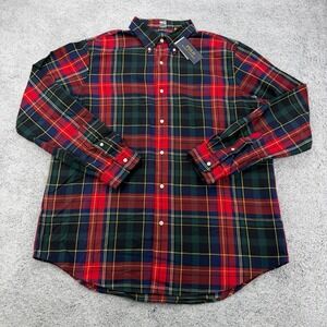 Ralph Lauren Performance Flannel Mens XL Multi Plaid Classic Fit Button Down
